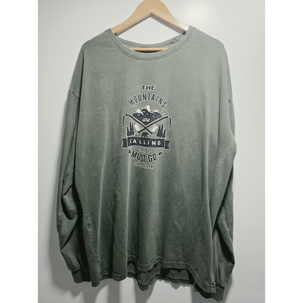Tribe Vintage Style Sweaters Mens Long-Sleeve Graphic T-Shirt Plus Size 2XL